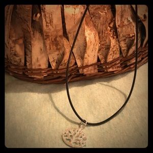 Handcrafted tree charmed necklace